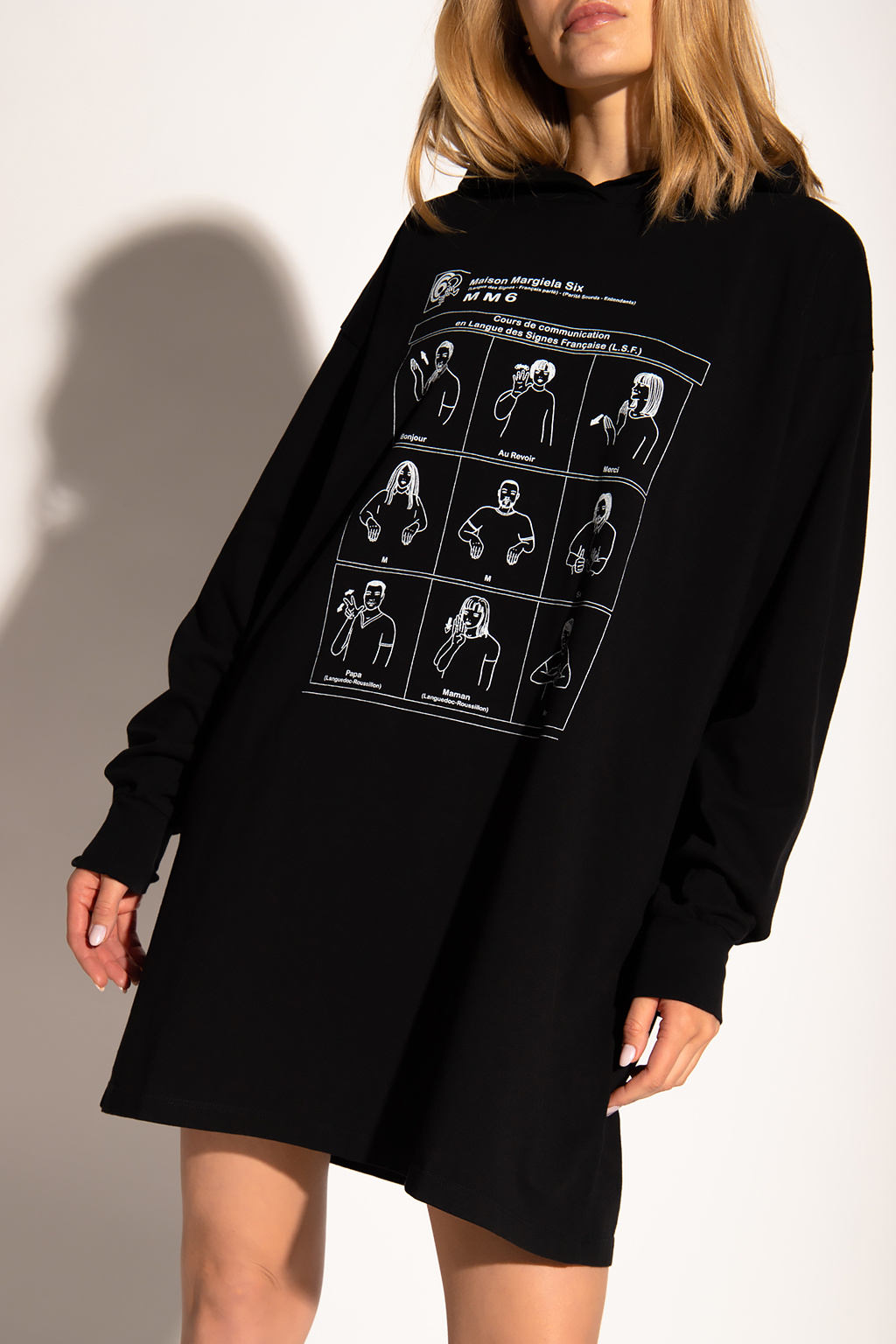 MM6 Maison Margiela Oversize hoodie dress